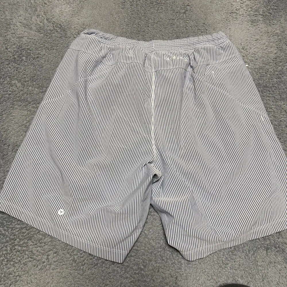Birddogs Shorts Mens XXL Blue Striped Boom for Your Boomstick Classic Lined